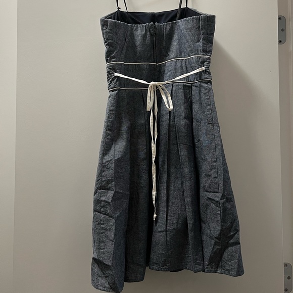 Jodi Kristopher chambray colour strapless dress. - Picture 2 of 3